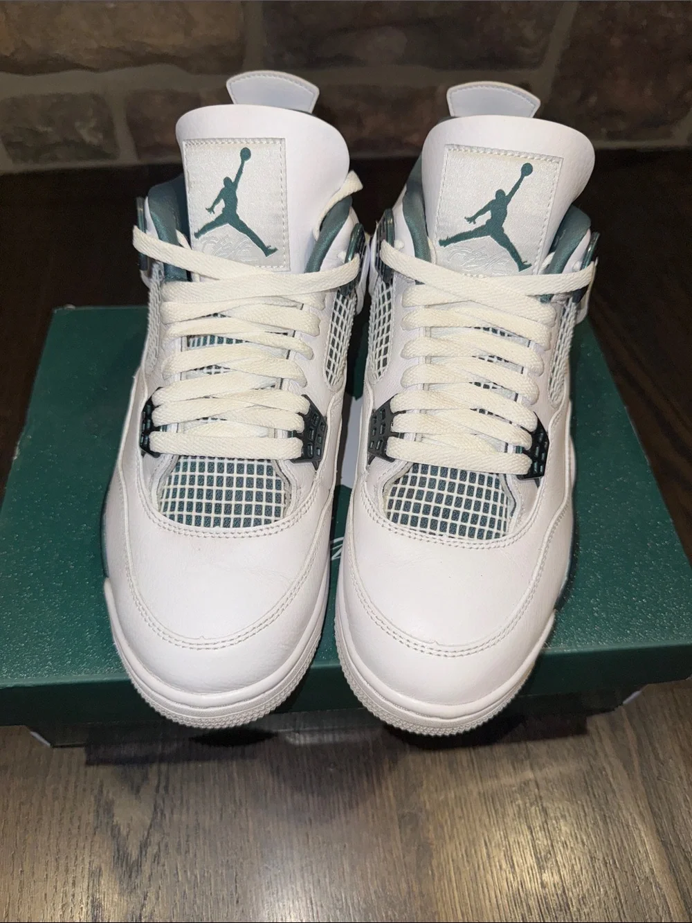 Air Jordan 4 Retro 'Oxidized Green' Sz Men 8.5/Women 10